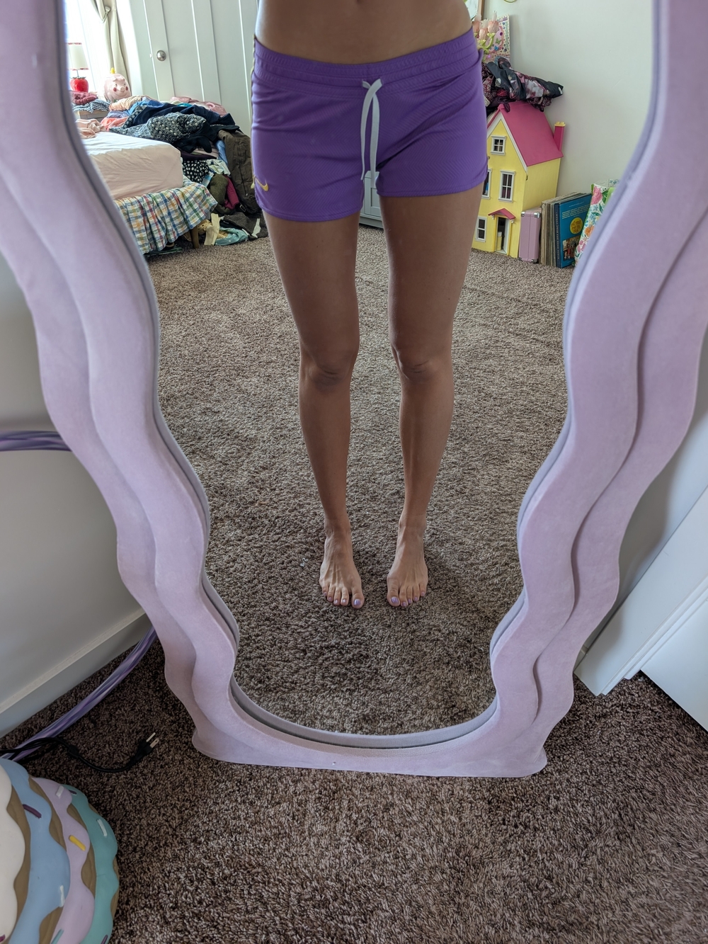 Nike Purple Women's Drawstring Running Athletic Shorts Size XS